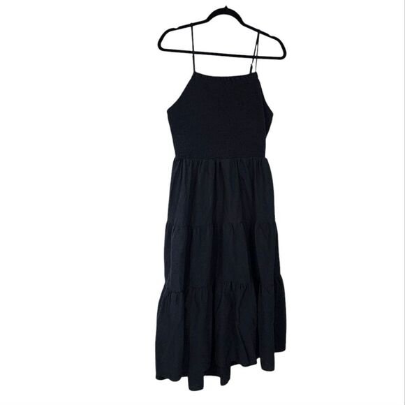 Universal Threads Midi Dress XXL black Tiered Boho Open Back Resort - Picture 1 of 3